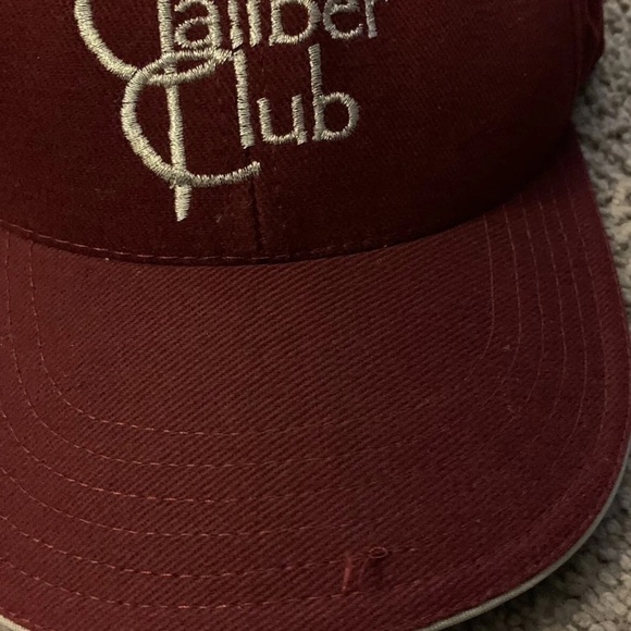 VINTAGE! NRA ~ HIGH CALIBER CLUB One-size Hat Embroidered Baseball Cap USA Made - Picture 7 of 9